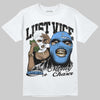Jordan 5 Black University Blue DopeSkill T-Shirt Lust Vice Graphic Streetwear - White