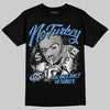 Jordan 5 Black University Blue DopeSkill T-Shirt No Turkey Graphic Streetwear - Black