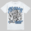 Jordan 5 Black University Blue DopeSkill T-Shirt No Turkey Graphic Streetwear - White