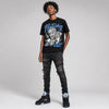 Black University Blue 5s DopeSkill T-Shirt No Turkey Graphic