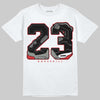 Jordan 4 Bred DopeSkill T-Shirt 23 with 4s Pattern Graphic Streetwear - White 