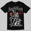 Jordan 4 Bred DopeSkill T-Shirt Ambition Graphic Streetwear - Black