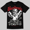 Jordan 4 Bred DopeSkill T-Shirt Bandemic Graphic Streetwear - Black