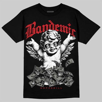 Jordan 4 Bred DopeSkill T-Shirt Bandemic Graphic Streetwear - Black