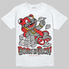 Jordan 4 Bred DopeSkill T-Shirt Born To Be Rich Graphic Streetwear - White