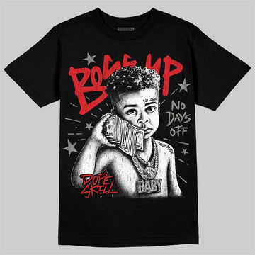 Jordan 4 Bred DopeSkill T-Shirt Boss Up Graphic Streetwear - Black