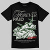 Jordan 4 Bred DopeSkill T-Shirt Forever Paid Graphic Streetwear - Black