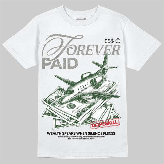Jordan 4 Bred DopeSkill T-Shirt Forever Paid Graphic Streetwear - White 