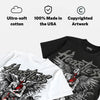 Bred 4s DopeSkill Oversize Print T-Shirt Heartless Graphic