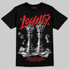 Jordan 4 Bred DopeSkill T-Shirt Loyalty Graphic Streetwear - black