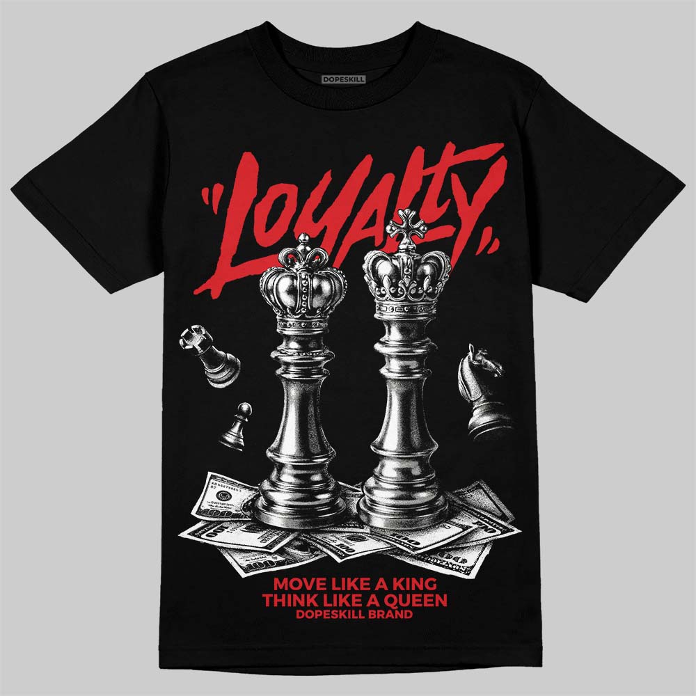 Jordan 4 Bred DopeSkill T-Shirt Loyalty Graphic Streetwear - black
