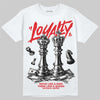 Jordan 4 Bred DopeSkill T-Shirt Loyalty Graphic Streetwear - White 