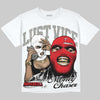 Jordan 4 Bred DopeSkill Oversize Print T-Shirt Lust Vice Graphic Streetwear - White