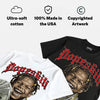 Bred 4s DopeSkill Oversize Print T-Shirt Money Loves Me Graphic
