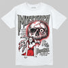 Jordan 4 Bred DopeSkill T-Shirt Mystery Ghostly Grasp Graphic Streetwear - White
