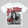 Jordan 4 Bred DopeSkill Oversize Print T-Shirt No Money No Lust Graphic Streetwear - White