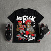 Bred 4s DopeSkill T-Shirt No Risk No Story Graphic