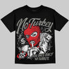 Jordan 4 Bred DopeSkill Oversize Print T-Shirt No Turkey Graphic Streetwear - Black