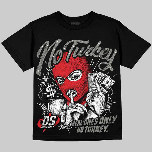 Jordan 4 Bred DopeSkill Oversize Print T-Shirt No Turkey Graphic Streetwear - Black
