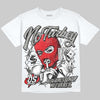Jordan 4 Bred DopeSkill Oversize Print T-Shirt No Turkey Graphic Streetwear - White