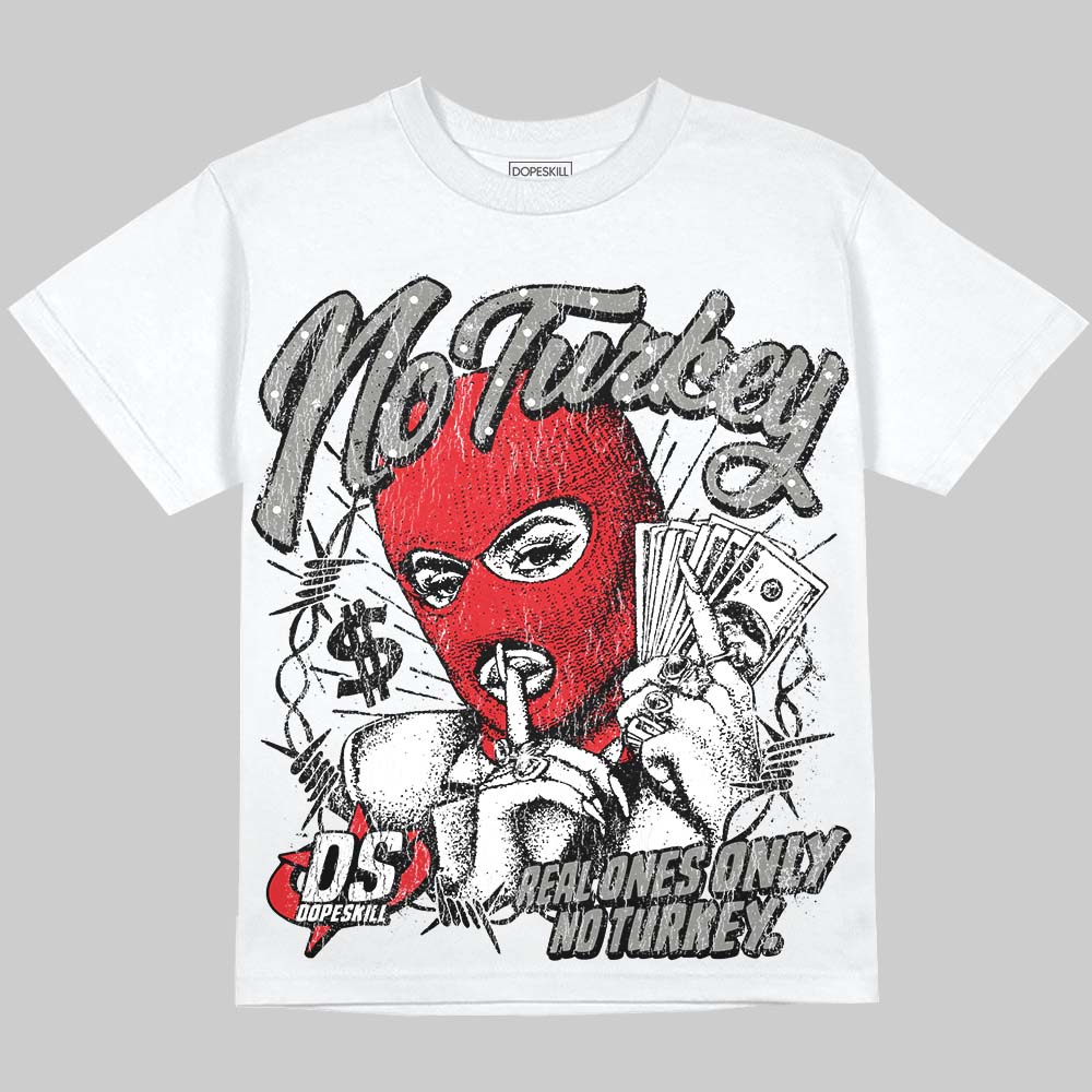 Jordan 4 Bred DopeSkill Oversize Print T-Shirt No Turkey Graphic Streetwear - White