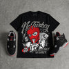 Bred 4s DopeSkill Oversize Print T-Shirt No Turkey Graphic