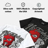 Bred 4s DopeSkill Oversize Print T-Shirt No Turkey Graphic