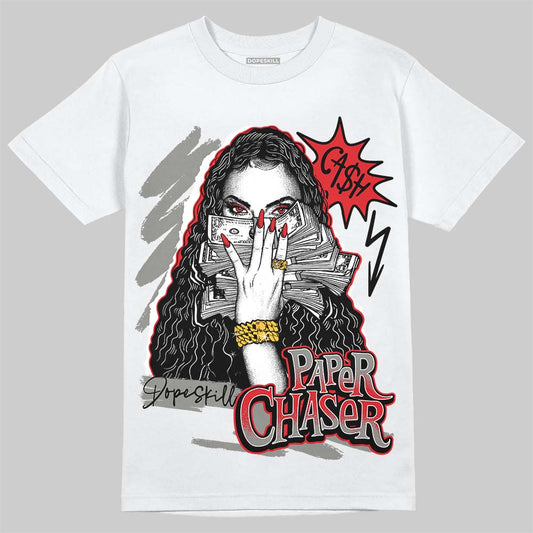 Jordan 4 Bred DopeSkill T-Shirt NPC Graphic Streetwear - White