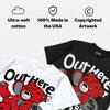Bred 4s DopeSkill T-Shirt Out Here Being Cute Graphic