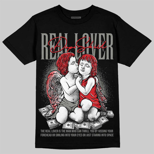 Jordan 4 Bred DopeSkill T-Shirt Real Lover Graphic Streetwear - black