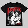 Jordan 4 Bred DopeSkill Oversize Print T-Shirt Real Ones Choose Loyalty Graphic Streetwear - Black