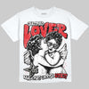 Jordan 4 Bred DopeSkill Oversize Print T-Shirt Real Ones Choose Loyalty Graphic Streetwear - White