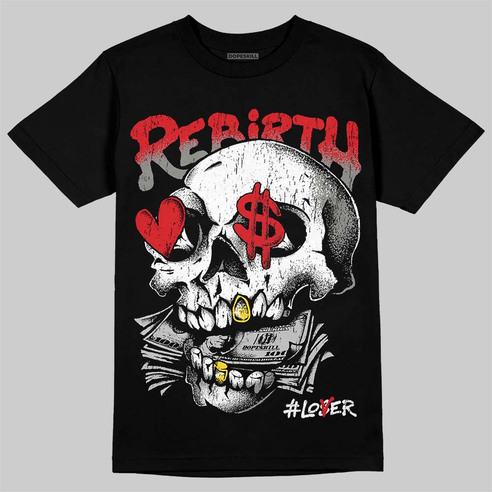 Jordan 4 Bred DopeSkill T-Shirt Rebirth Graphic Streetwear - Black