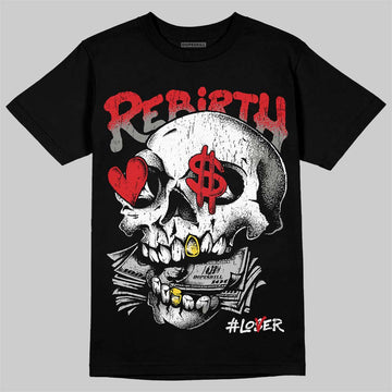 Jordan 4 Bred DopeSkill T-Shirt Rebirth Graphic Streetwear - Black