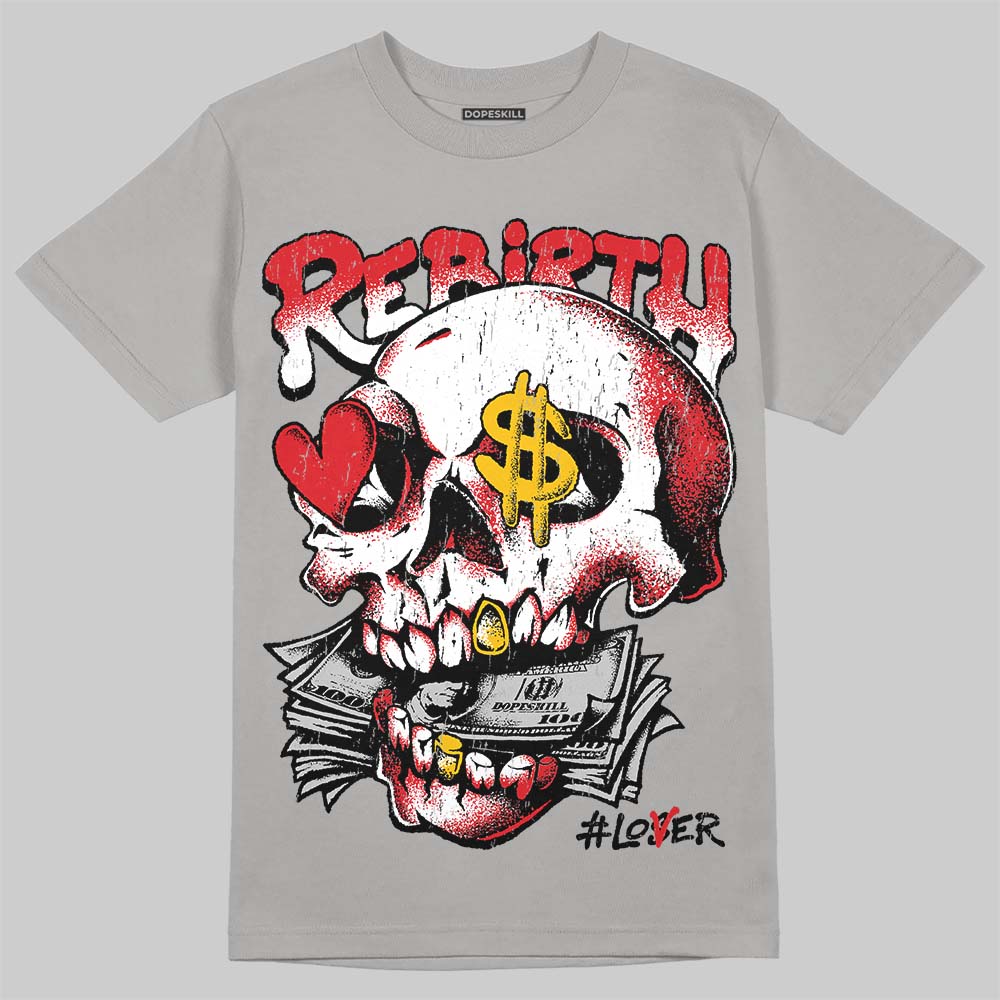 Jordan 4 Bred DopeSkill T-Shirt Rebirth Graphic Streetwear - Gravel