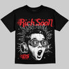 Jordan 4 Bred DopeSkill Oversize Print T-Shirt Rich Soon Graphic Streetwear - Black
