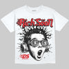 Jordan 4 Bred DopeSkill Oversize Print T-Shirt Rich Soon Graphic Streetwear - White
