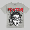 Jordan 4 Bred DopeSkill Oversize Print T-Shirt Rich Soon Graphic Streetwear - Grey