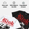 Bred 4s DopeSkill T-Shirt Risk Is Better Than Regret Graphic