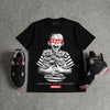 Bred 4s DopeSkill T-Shirt Scared Money Don't Make No Money Graphic