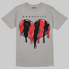 Jordan 4 Bred DopeSkill T-Shirt Slime Drip Heart Graphic Streetwear - Gravel