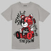 Jordan 4 Bred DopeSkill T-Shirt Smile Through The Pain Graphic Streetwear - Gravel