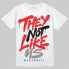Jordan 4 Bred DopeSkill T-Shirt They Not Like Us Graphic Streetwear - White