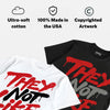 Bred 4s DopeSkill T-Shirt They Not Like Us Graphic
