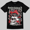 Jordan 4 Bred DopeSkill T-Shirt Trippin Graphic Streetwear - Black