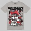 Jordan 4 Bred DopeSkill T-Shirt Trippin Graphic Streetwear - Gravel