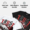 Bred 4s DopeSkill T-Shirt Trust No One Graphic
