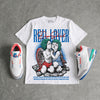 Chalk 3s DopeSkill T-Shirt Real Lover Graphic