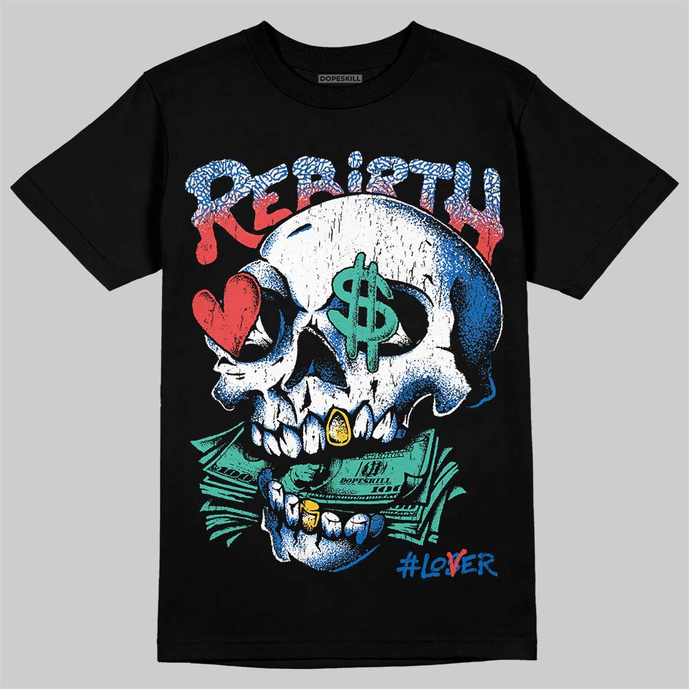 Jordan 3 GS “Chalk” DopeSkill T-Shirt Rebirth Graphic Streetwear - Black