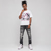 Comic 4s DopeSkill T-Shirt 23 with 4s Pattern Graphic